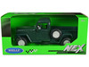 1947 Jeep Willys Pickup Truck Dark Green NEX Models Series 1/24 Diecast Model Car Welly 24116W-GRN
