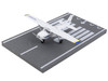 Cessna 172 Aircraft White with Blue and Yellow Stripes N470ES with Runway Section Diecast Model Airplane Runway24 RW065