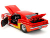1969 Chevrolet Camaro Red with Graphics BigTime Muscle Series 1/24 Diecast Model Car Jada 35029