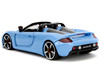 Porsche Carrera GT Convertible Blue with Black Stripes Pink Slips Series 1/24 Diecast Model Car Jada 35066