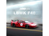 LBWK Liberty Walk F40 Red with Graphics 1/64 Diecast Model Car Inno Models IN64-F40LBWK-RED