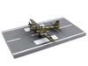 Boeing B 17 Flying Fortress Bomber Aircraft Olive Green Camouflage United States Army Air Force with Runway Section Diecast Model Airplane Runway24 RW030