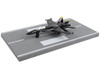McDonnell Douglas F A 18 Hornet Fighter Aircraft Black United States Navy with Runway Section Diecast Model Airplane Runway24 RW140
