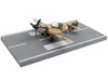 Curtiss P 40 Warhawk Fighter Aircraft Camouflage Flying Tigers First American Volunteer Group with Runway Section Diecast Model Airplane Runway24 RW185