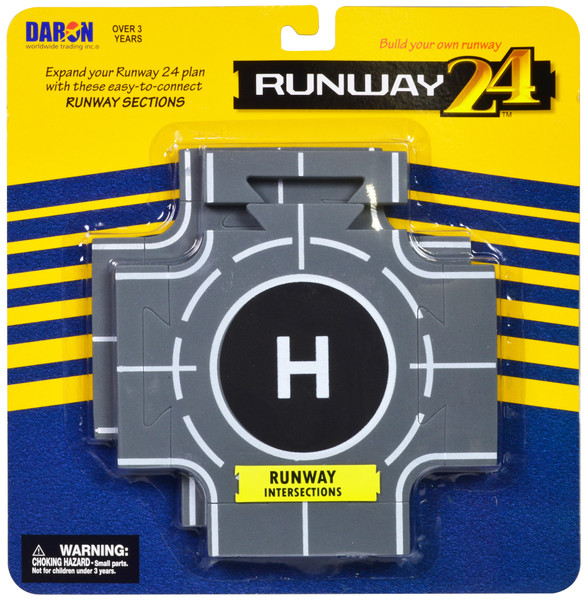 Runway Intersections 2 Piece Set for Diecast Models Runway24 RW900
