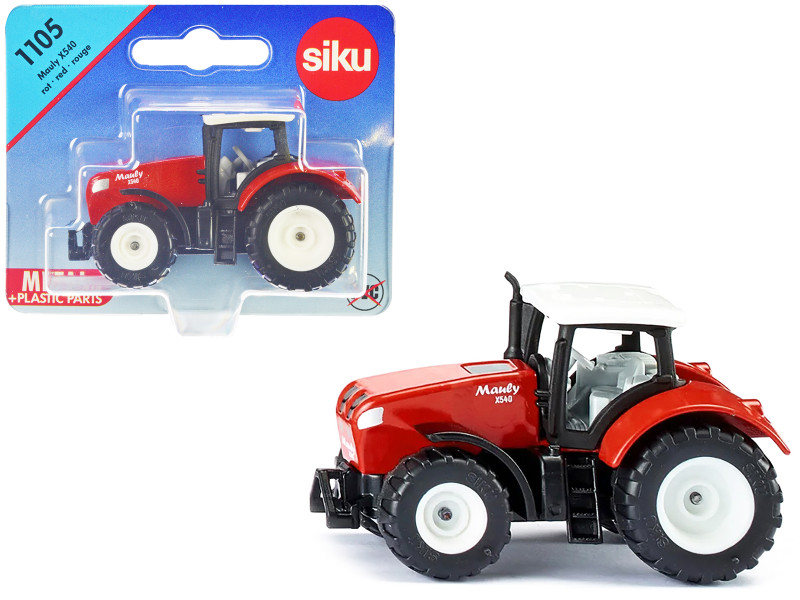 Mauly X540 Tractor Red with White Top Diecast Model Siku 1105