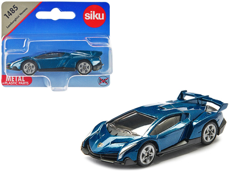 Lamborghini Veneno Blue Metallic Diecast Model Car Siku SK1485