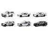 Hot Pursuit Special Edition FBI Police Federal Bureau of Investigation Police Set of 6 Police Cars 1/64 Diecast Model Cars Greenlight 43025SET