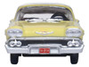 1958 Chevrolet Impala Sport Colonial Cream with Snowcrest White Top 1/87 HO Scale Diecast Model Car Oxford Diecast 87CIS58002