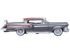 1958 Edsel Citation Silver Gray Metallic with Ember Red Top and Red Interior 1/87 HO Scale Diecast Model Car Oxford Diecast 87ED58008
