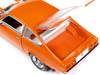 1973 Chevrolet Vega GT Bright Orange with White Stripes and Interior Class of 1973 American Muscle Series 1/18 Diecast Model Car Auto World AMM1319