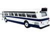 Flxible 53102 New Look Transit Bus MTA New York City White with Blue Stripes Limited Edition 1/87 HO Diecast Model Iconic Replicas 87-0490