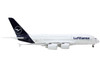 Airbus A380 Commercial Aircraft Lufthansa White with Blue Tail 1/400 Diecast Model Airplane GeminiJets GJ2172