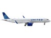 Airbus A321neo Commercial Aircraft United Airlines White with Blue Tail 1/400 Diecast Model Airplane GeminiJets GJ2245