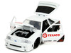 1989 Ford Mustang GT Texaco White and Matt Black with Graphics Bigtime Muscle Series 1/24 Diecast Model Car Jada 35032