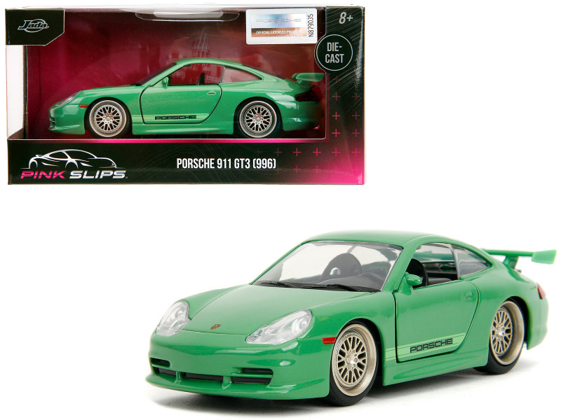 Porsche 911 GT3 996 Green Pink Slips Series 1/32 Diecast Model Car Jada 35360