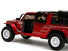 2020 Jeep Gladiator Pickup Truck Candy Red Pink Slips Series 1/32 Diecast Model Car Jada 35364