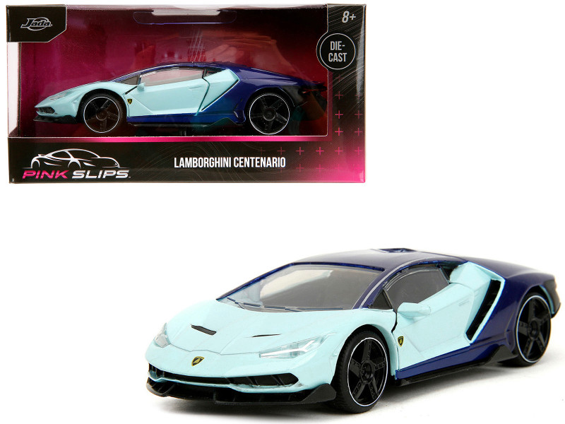 Lamborghini Centenario Light Blue and Purple Pink Slips Series 1/32 Diecast Model Car Jada 35365