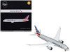 Boeing 787 8 Commercial Aircraft with Flaps Down American Airlines Gray with Tail Stripes Gemini 200 Series 1/200 Diecast Model Airplane GeminiJets G2AAL1105F
