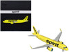Airbus A320neo Commercial Aircraft Spirit Airlines Yellow Gemini 200 Series 1/200 Diecast Model Airplane GeminiJets G2NKS1235