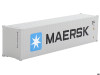 40 Dry Goods Container Maersk Gray Limited Edition for 1/64 scale models True Scale Miniatures MGTAC32