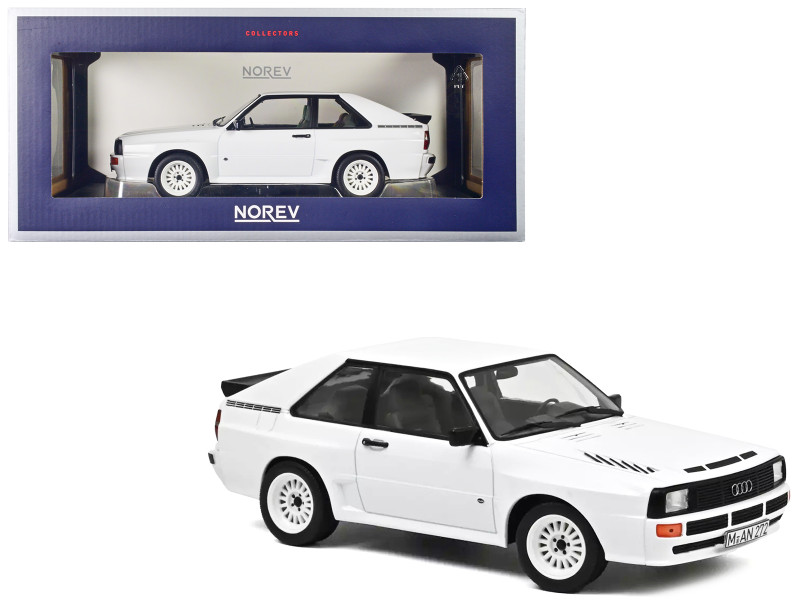 1985 Audi Sport Quattro Alpine White 1/18 Diecast Model Car Norev 188313