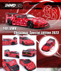 LBWK Liberty Walk F40 Red with Graphics Christmas 2023 Special Edition 1/64 Diecast Model Car Inno Models IN64-LBWKF40-XMAS23