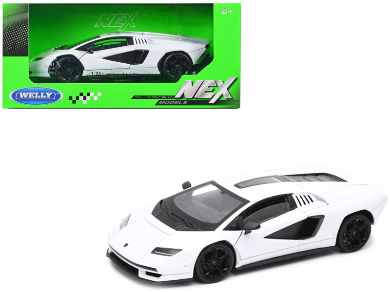 Lamborghini Countach LPI 800 4 White NEX Models Series 1/24 Diecast Model Car Welly 24114W-WH