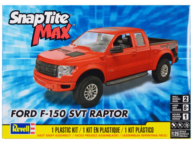 Level 2 Snap Tite Max Model Kit 2013 Ford F 150 SVT Raptor Pickup Truck 1/25 Scale Model Revell 85-1233