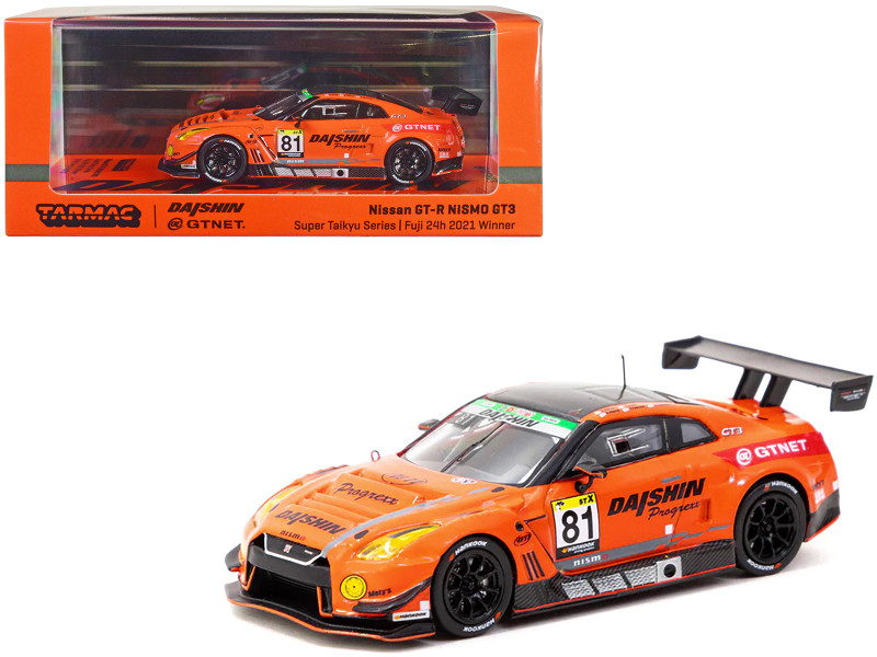 Nissan GT R NISMO GT3 #81 Noboyuki Oyagi Takayuki Aoki Kiyoto Fujinami Natsu Sakaguchi Winner Super Taikyu Series Fuji 24 hours 2021 Hobby64 Series 1/64 Diecast Model Car Tarmac Works T64-035-21ST81