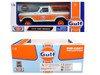 1978 Ford Bronco Light Blue and Orange Gulf Oil Gulf Die Cast Collection 1/24 Diecast Model Car Motormax 79662GULF