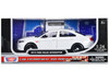2013 Ford Police Interceptor Unmarked White Custom Builder's Kit Series 1/24 Diecast Model Car Motormax 76924