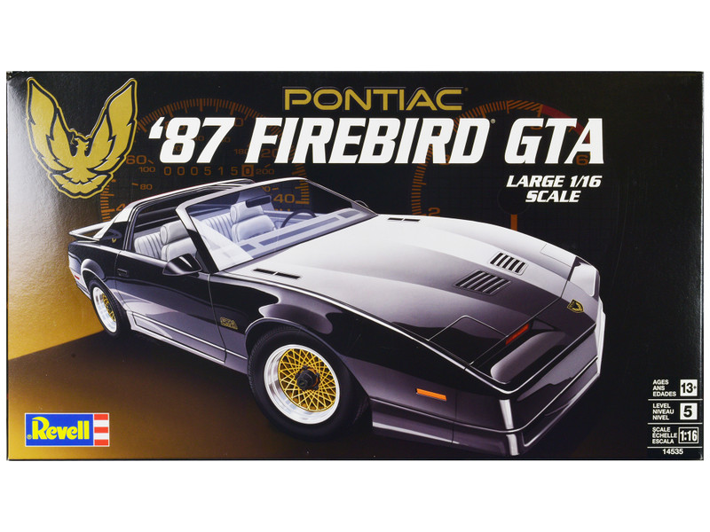 Level 5 Model Kit 1987 Pontiac Firebird GTA 1/16 Scale Model Revell 14535