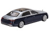 Mercedes Maybach S 680 Cirrus Silver and Nautical Blue Metallic Limited Edition to 3600 pieces Worldwide 1/64 Diecast Model Car True Scale Miniatures MGT00516