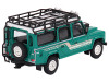 1985 Land Rover Defender 110 County Station Wagon Trident Green with Roof Rack Limited Edition to 2400 pieces Worldwide 1/64 Diecast Model Car True Scale Miniatures MGT00590