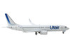 Boeing 737 800 Commercial Aircraft Utair White with Blue Tail Stripes 1/400 Diecast Model Airplane GeminiJets GJ2120