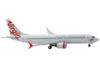 Boeing 737 MAX 8 Commercial Aircraft Virgin Australia White with Red Tail Graphics 1/400 Diecast Model Airplane GeminiJets GJ2142
