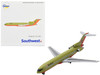 Boeing 727 200 Commercial Aircraft Southwest Airlines Gold with Red and Orange Stripes 1/400 Diecast Model Airplane GeminiJets GJ2216