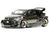 Toyota Pandem GR Yaris RHD Right Hand Drive Dark Chrome 1/64 Diecast Model Car Pop Race PR640055