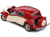 1937 Citroen Traction 7 Red and Beige 1/18 Diecast Model Car Solido S1800907
