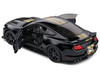 2023 Ford Mustang Shelby GT500 H Black with Gold Stripes 1/18 Diecast Model Car Solido S1805910