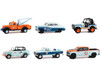 Gulf Oil Special Edition Series 2 Set of 6 Cars 1/64 Diecast Model Cars Greenlight 41145SET