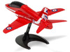 Skill 1 Model Kit Royal Air Force Red Arrows Hawk Aircraft Red Snap Together Painted Plastic Model Airplane Kit Airfix Quickbuild J6018