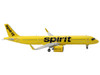 Airbus A321neo Commercial Aircraft Spirit Airlines Yellow 1/400 Diecast Model Airplane GeminiJets GJ2224