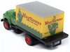 1954 Ford Box Truck Green and Yellow Mayflower World Wide Movers Mini Metals Series 1/87 HO Scale Model Car Classic Metal Works 30670