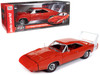 1969 Dodge Charger Daytona Red with White Tail Stripe and Red Interior Muscle Car & Corvette Nationals MCACN American Muscle Series 1/18 Diecast Model Car Auto World AMM1324