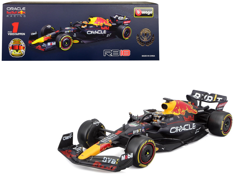 Red Bull Racing RB18 #1 Max Verstappen Oracle Winner Formula One F1 Abu Dhabi GP Drivers Champion 2022 1/24 Diecast Model Car Bburago 28026MV