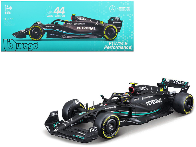Mercedes AMG F1 W14 E Performance #44 Lewis Hamilton Petronas Formula One F1 World Championship 2023 1/24 Diecast Model Car Bburago 28028LH