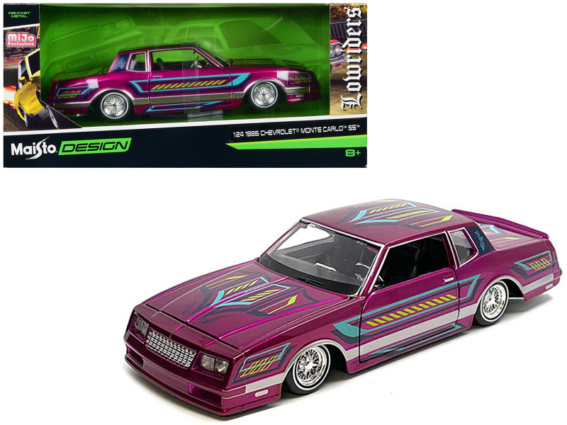 1965 CHEVROLET EL CAMINO LOWRIDER BLACK 1/25 DIECAST MODEL