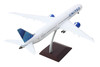 Boeing 787 10 Commercial Aircraft with Flaps Down United Airlines White with Blue Tail Gemini 200 Series 1/200 Diecast Model Airplane GeminiJets G2UAL1259F